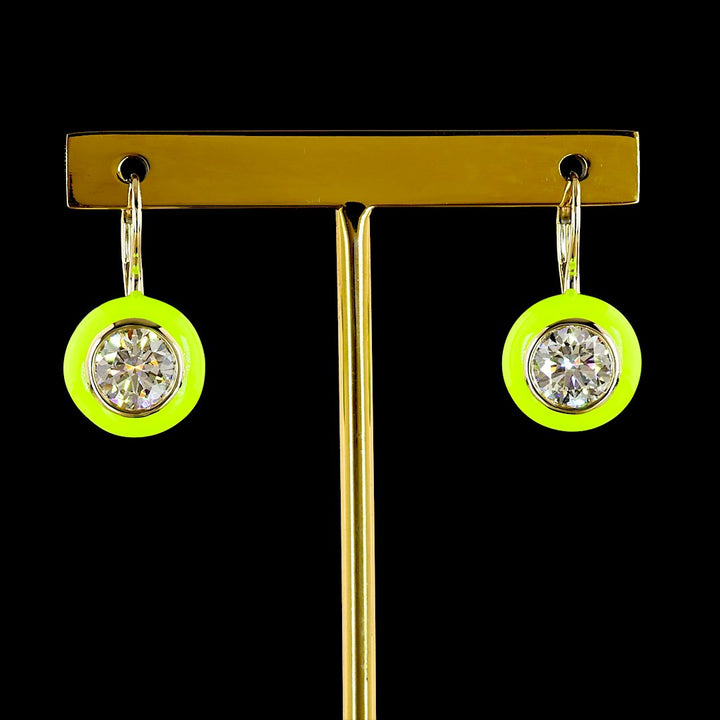 14kt Yellow Gold Lab Diamond Earrings