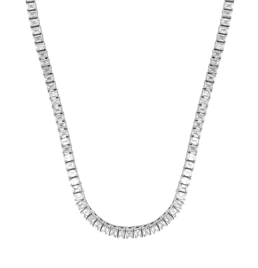 18kt White Gold Diamond Necklace