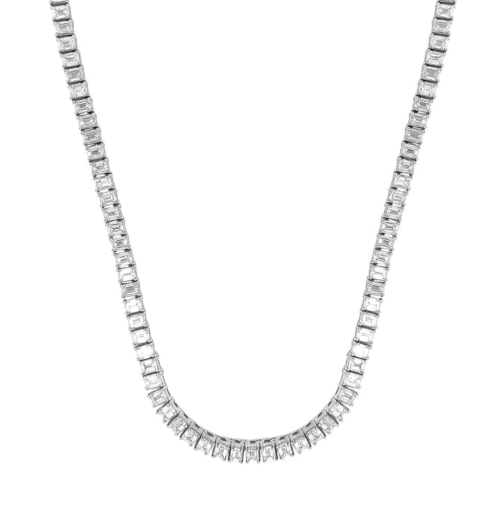 18kt White Gold Diamond Necklace