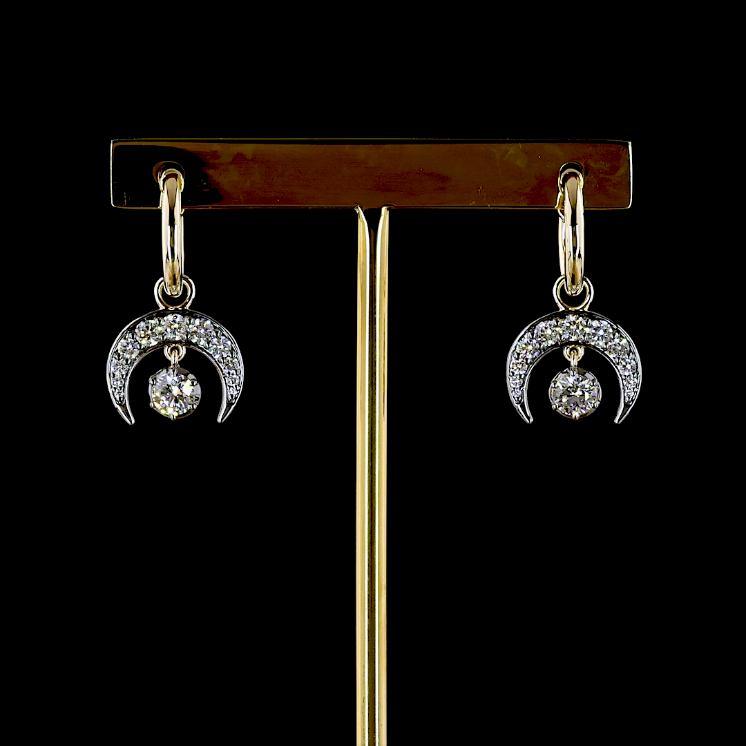 14kt Yellow Gold Lab Diamond Earring