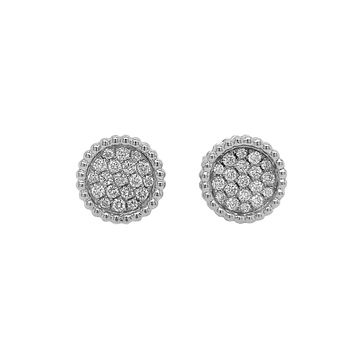 18kt White Gold Diamond Earrings