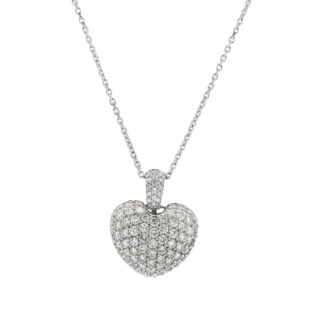 14kt White Gold Lab Diamond Pendant