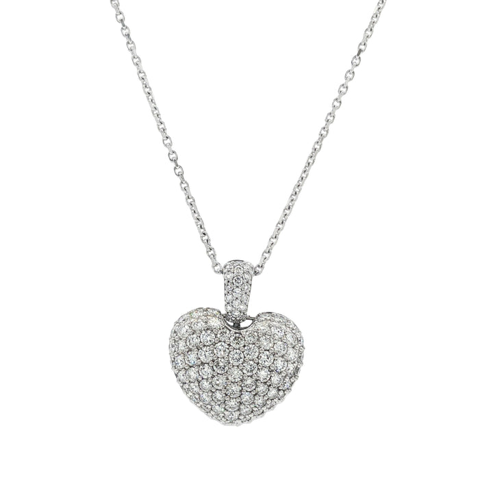 14kt White Gold Lab Diamond Pendant