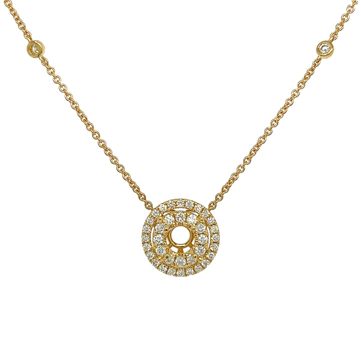 18kt Yellow Gold Diamond Pendant Mounting