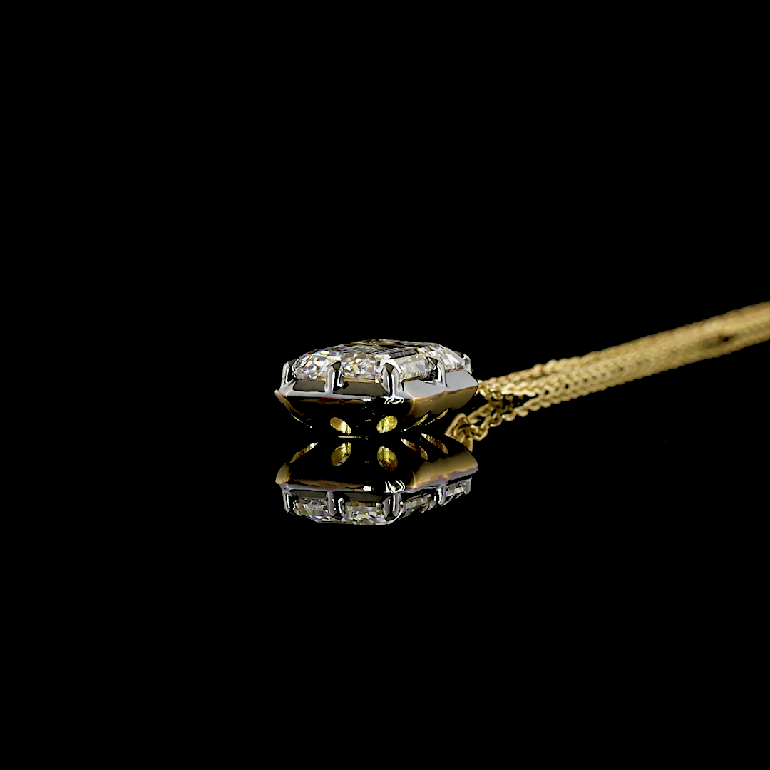 14kt Yellow Gold Lab Diamond Pendant