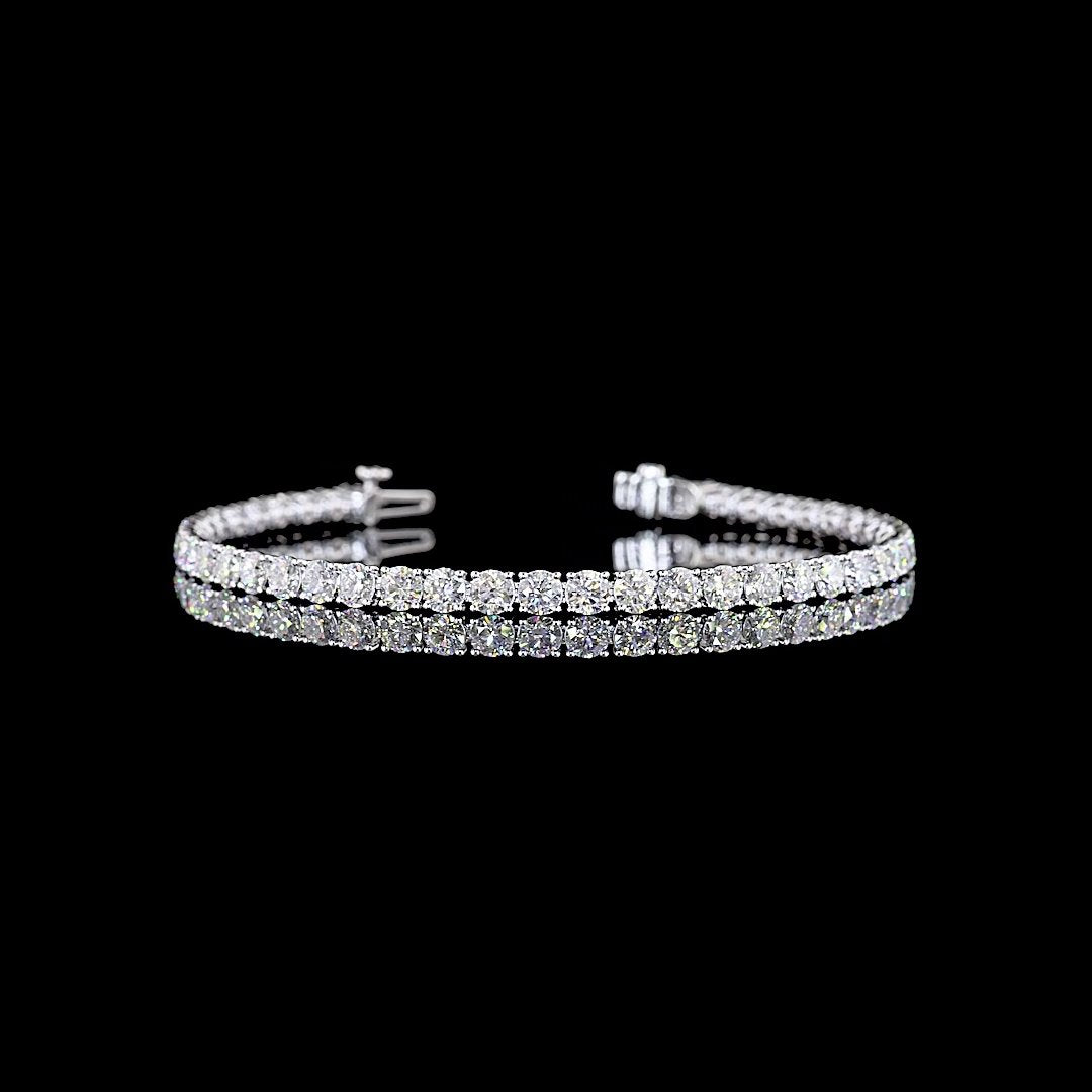 14kt White Gold Lab Diamond Tennis Bracelet