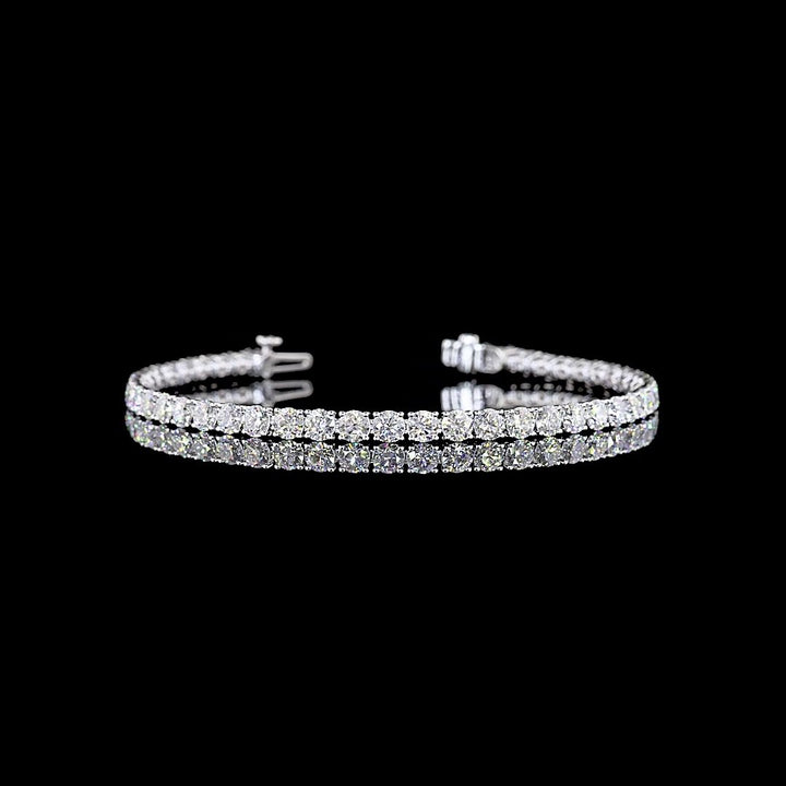 14kt White Gold Lab Diamond Tennis Bracelet