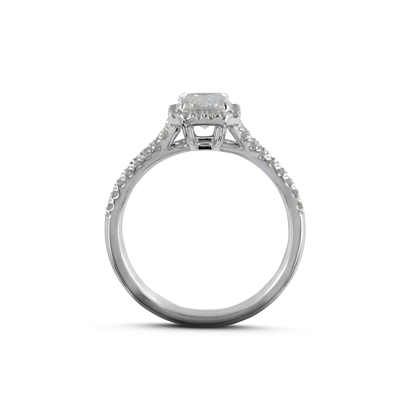 18kt White Gold Lab Diamond Ring