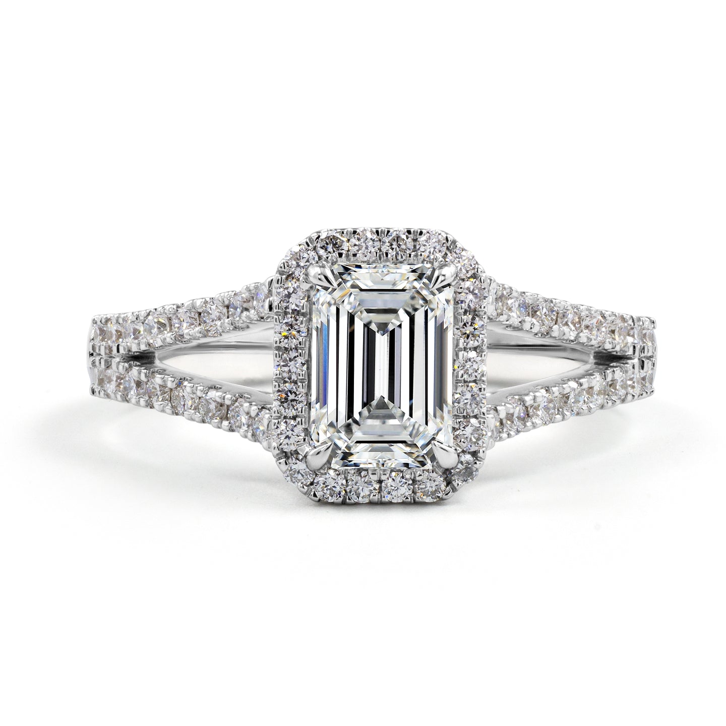 18kt White Gold Lab Diamond Ring