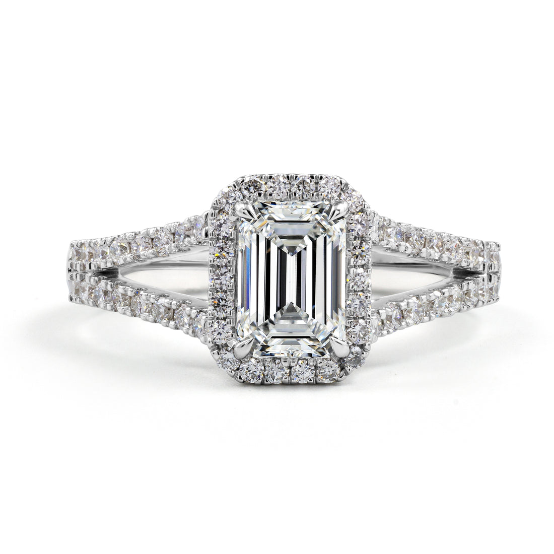18kt White Gold Lab Diamond Ring