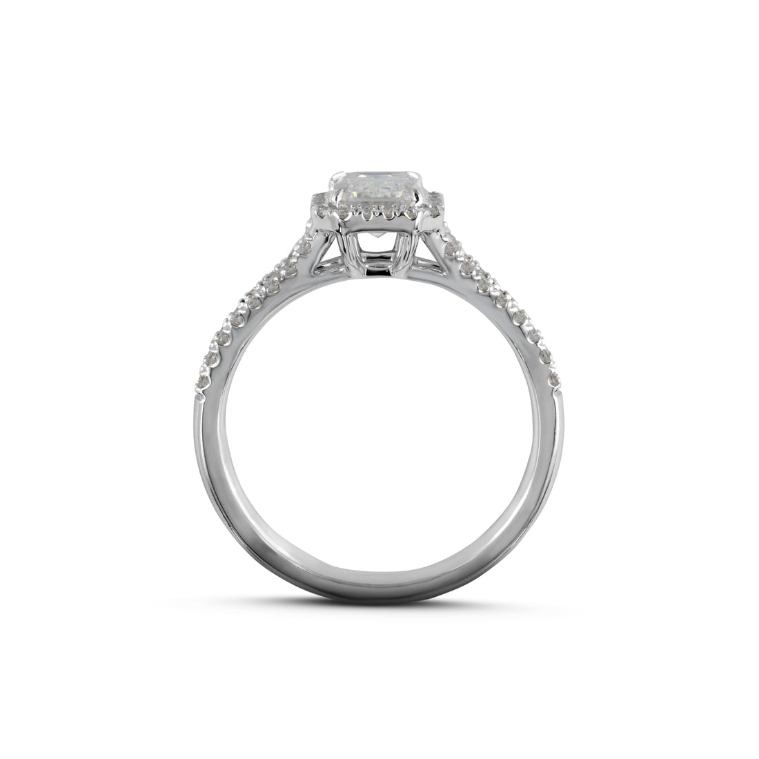 18kt White Gold Lab Diamond Ring