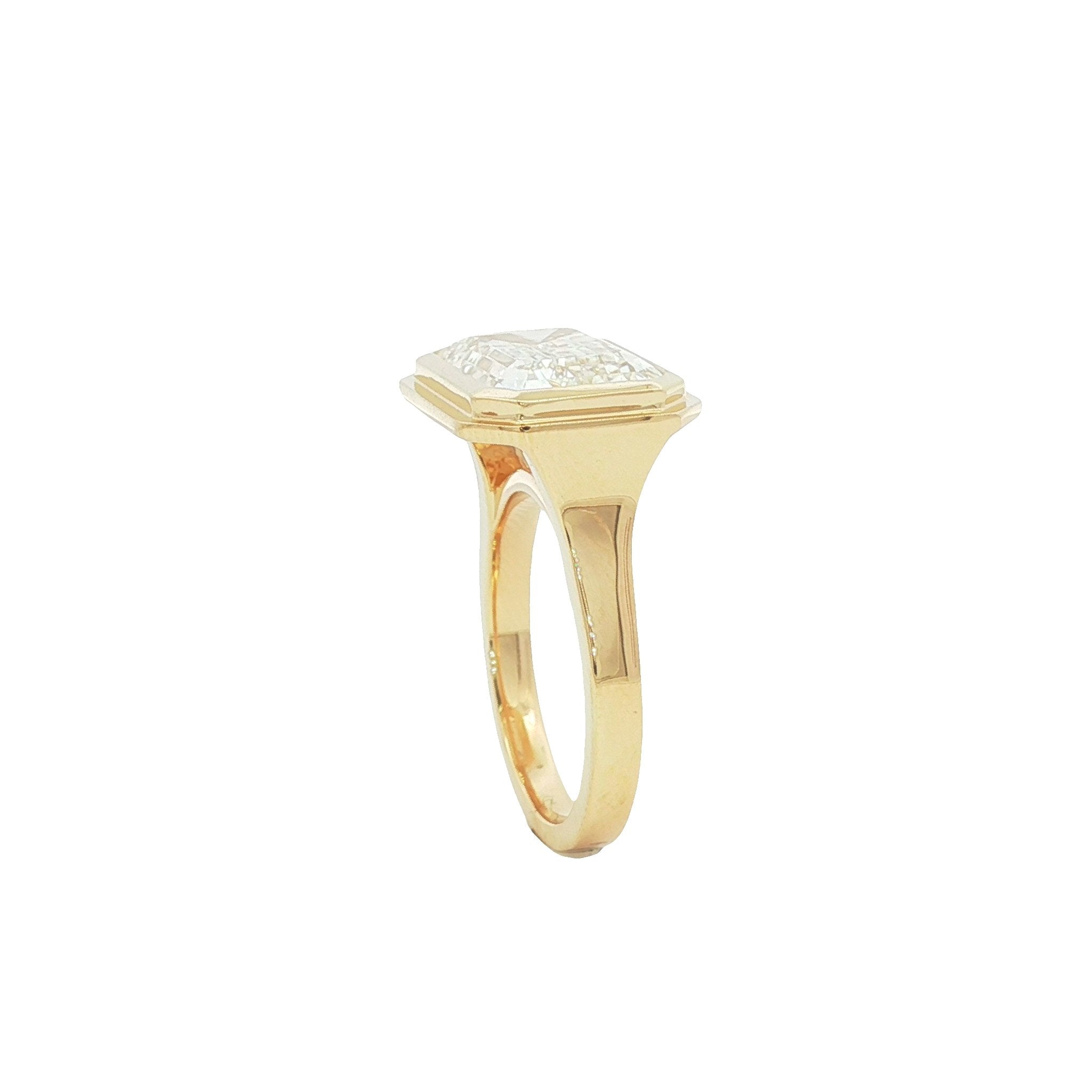 14kt Yellow Gold Lab Diamond Ring