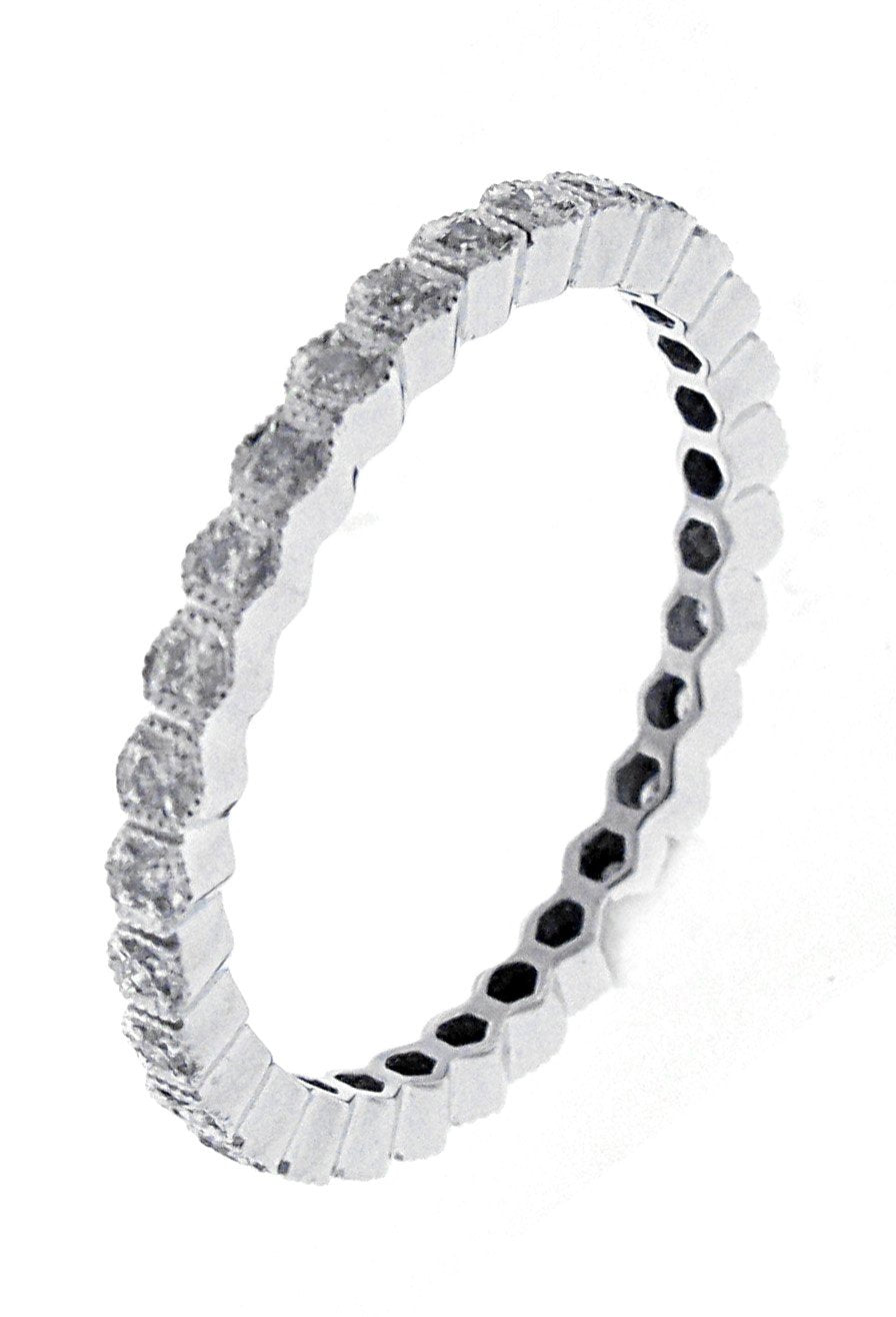 18kt White Gold Diamond Eternity Band