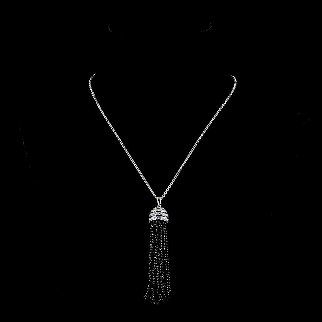14kt White Gold Lab Diamond Pendant