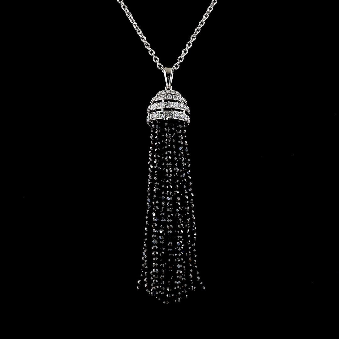 14kt White Gold Lab Diamond Pendant