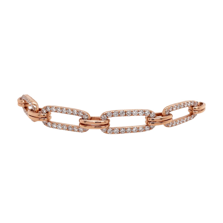 18kt Rose Gold Diamond Bracelet