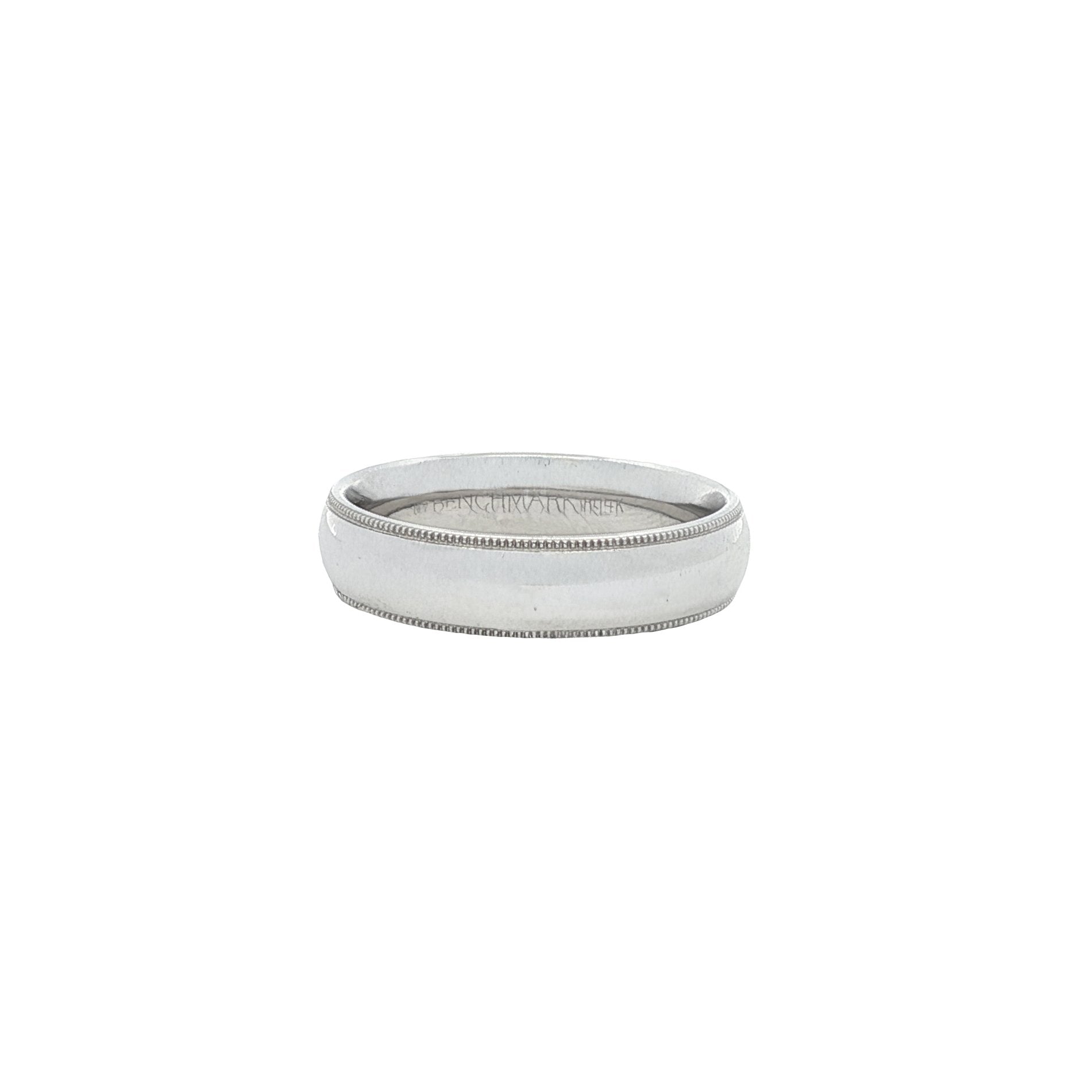 14kt White Gold Wedding Band