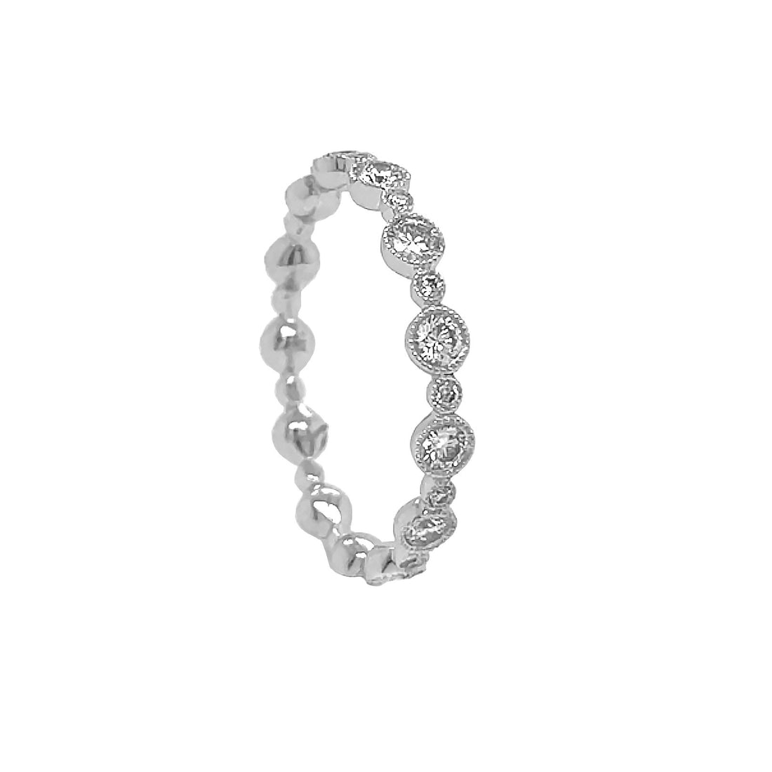 18kt White Gold Diamond Eternity Band