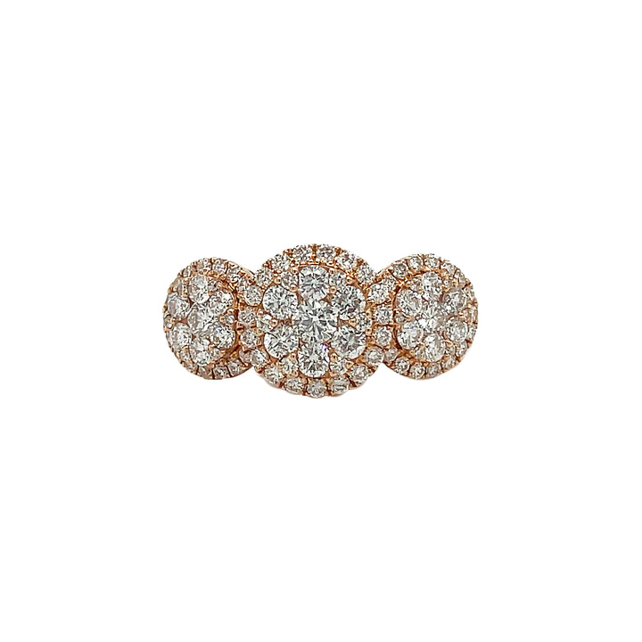 18kt Rose Gold Diamond Ring