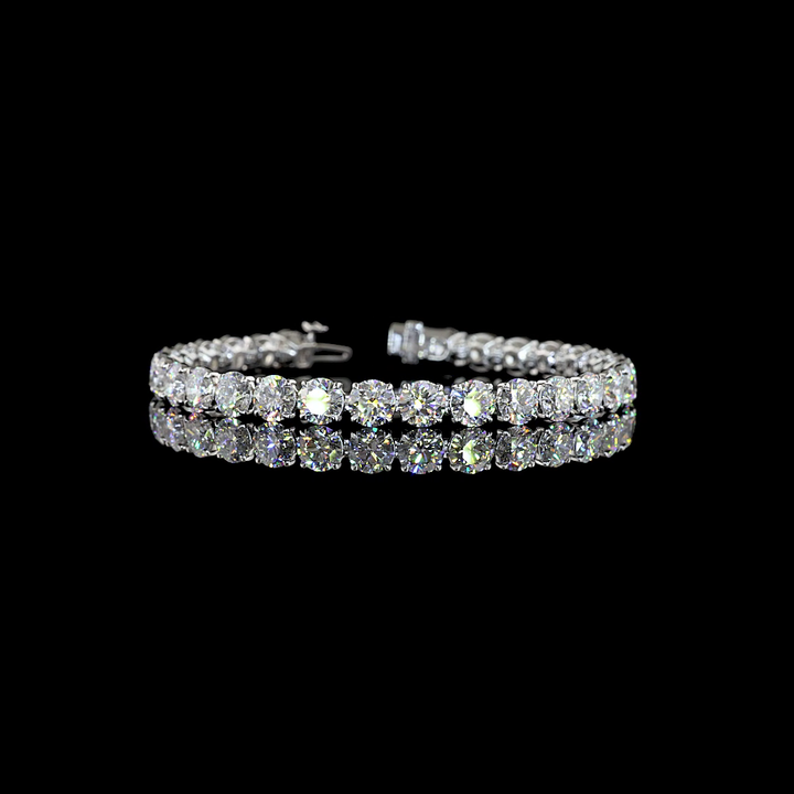 14kt White Gold Lab Diamond Bracelet