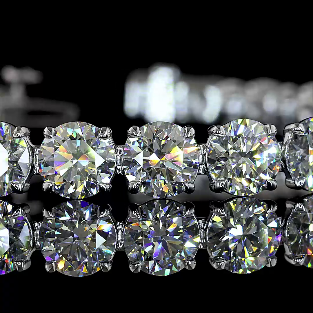 14kt White Gold Lab Diamond Bracelet