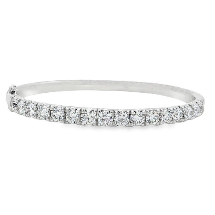 18kt White Gold Diamond Bangle