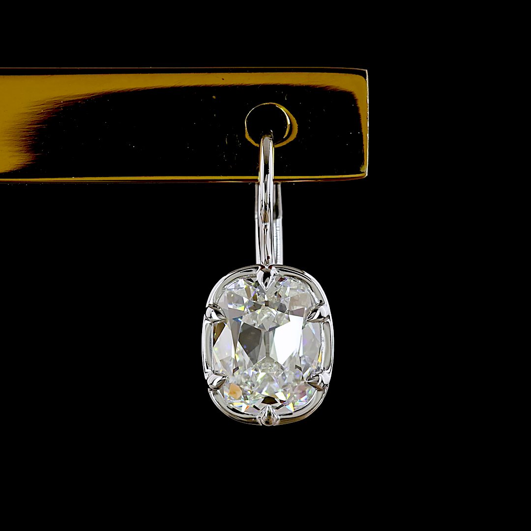 14kt White Gold Lab Diamond Earrings