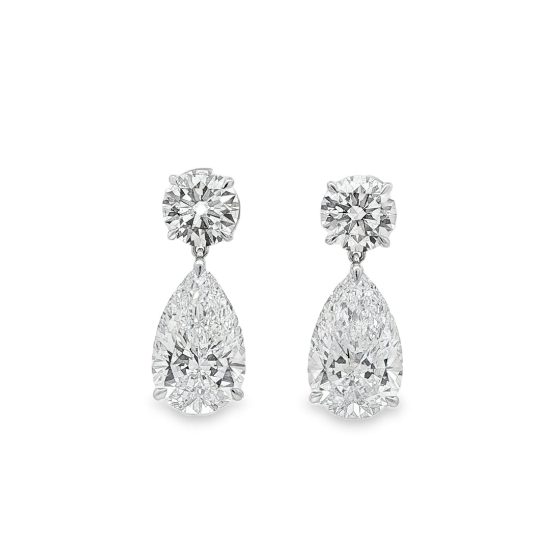 14kt White Gold Lab Diamond Earring