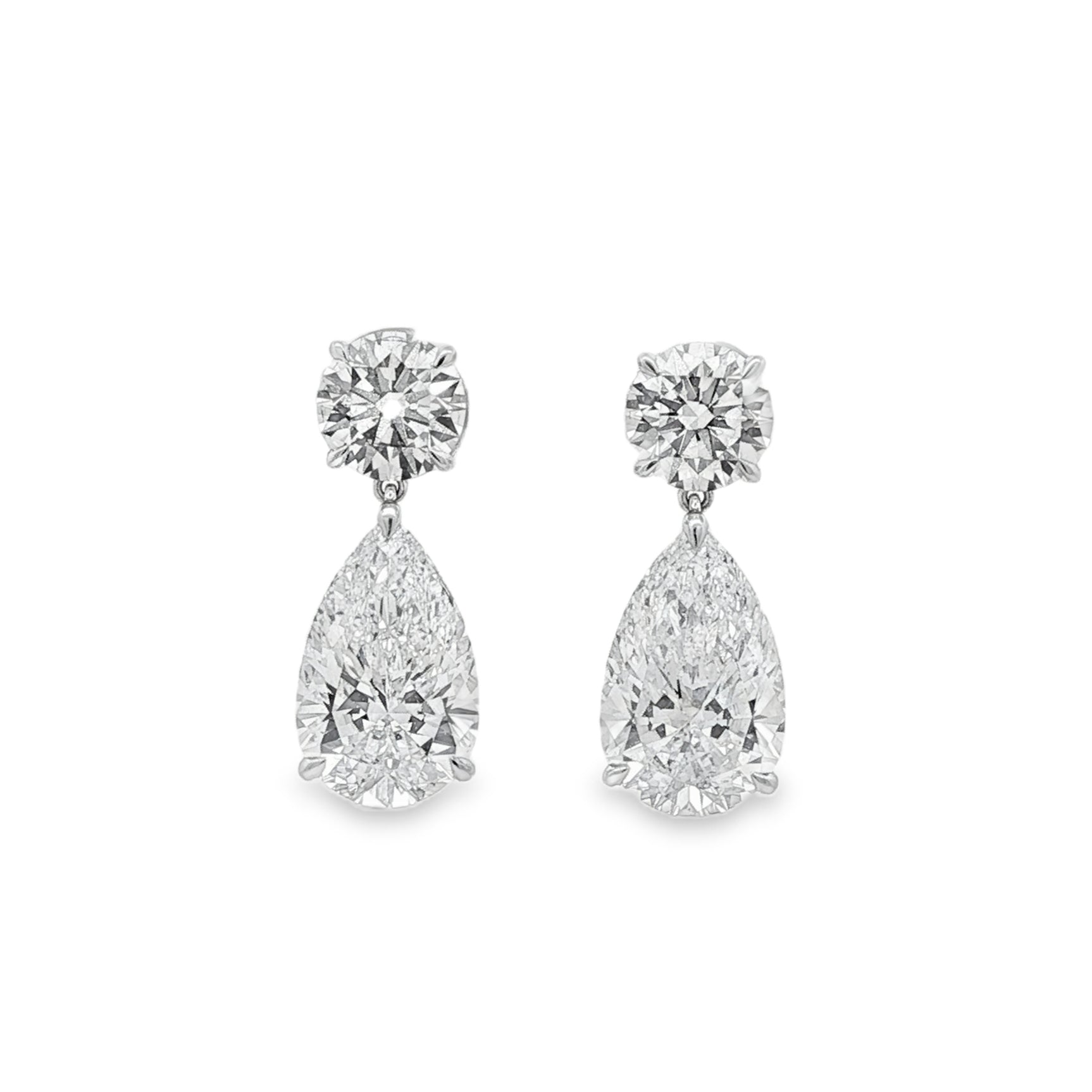 14kt White Gold Lab Diamond Earring