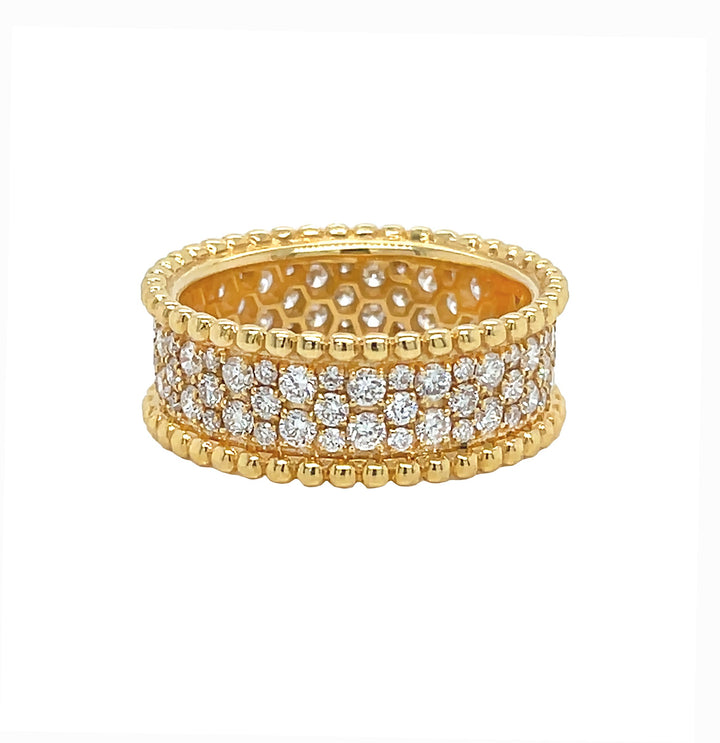 18kt Yellow Gold Diamond Band