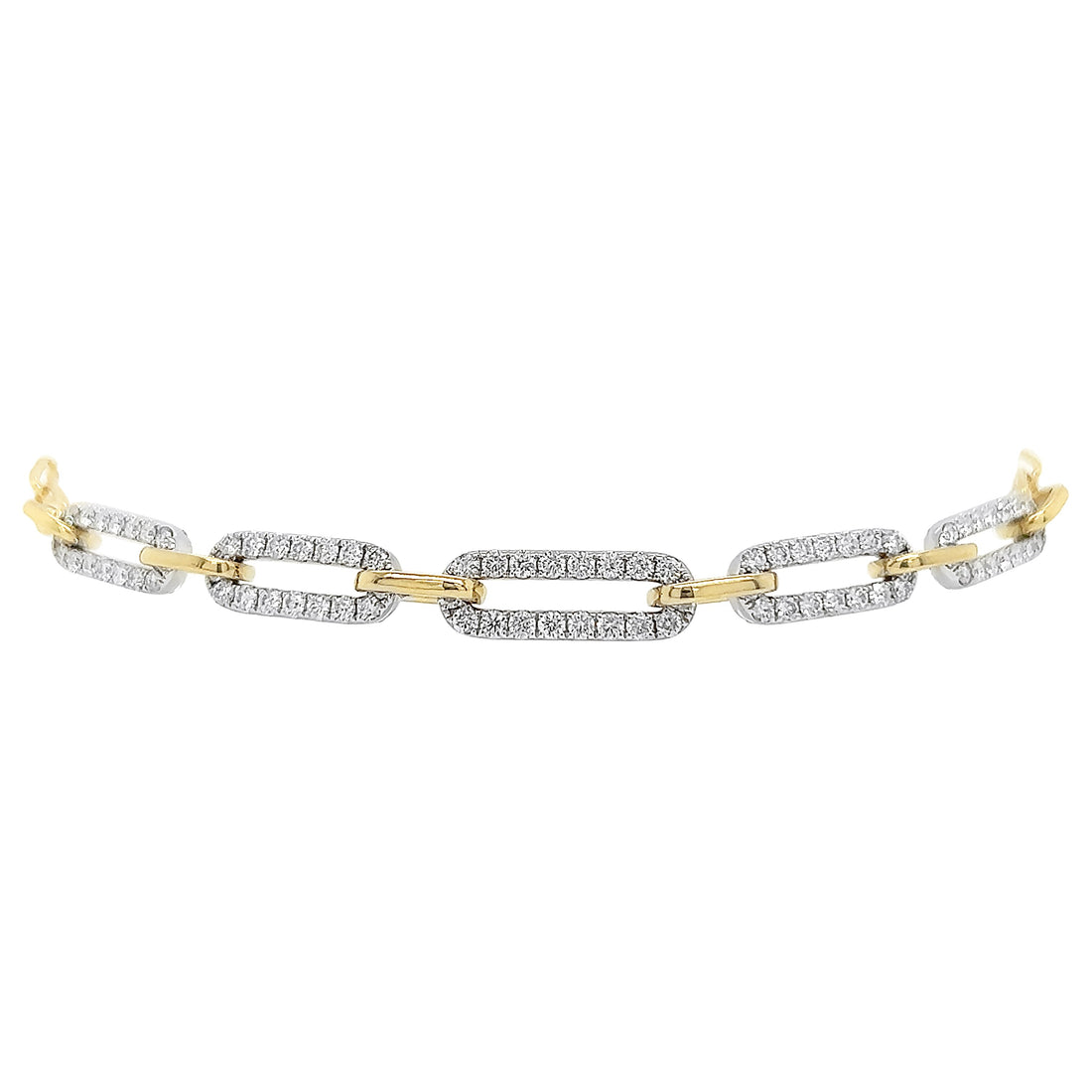18kt Yellow And White Gold Diamond Bracelet