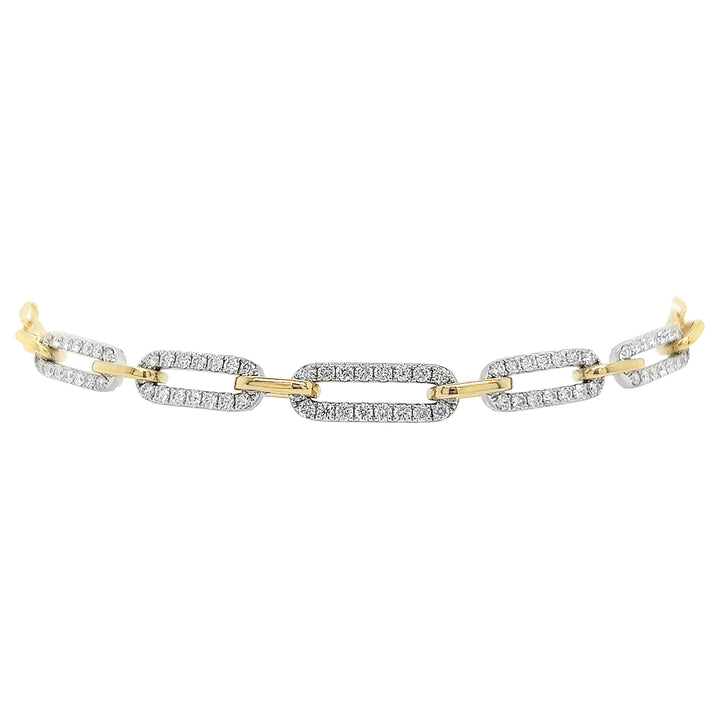 18kt Yellow And White Gold Diamond Bracelet