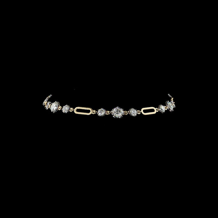 14kt Yellow Gold Lab Diamond Bracelet