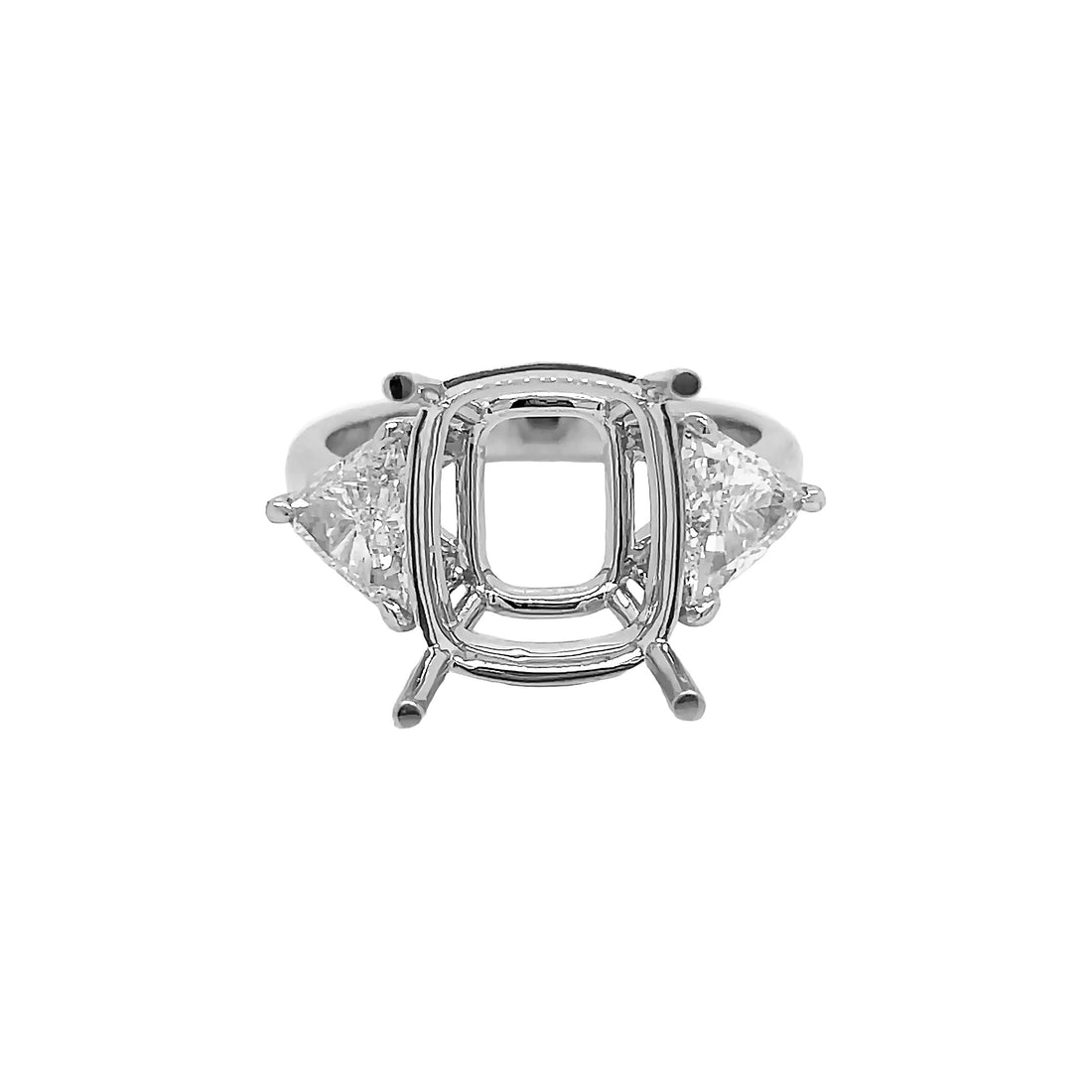 18kt White Gold Lab Diamond Semi-mount
