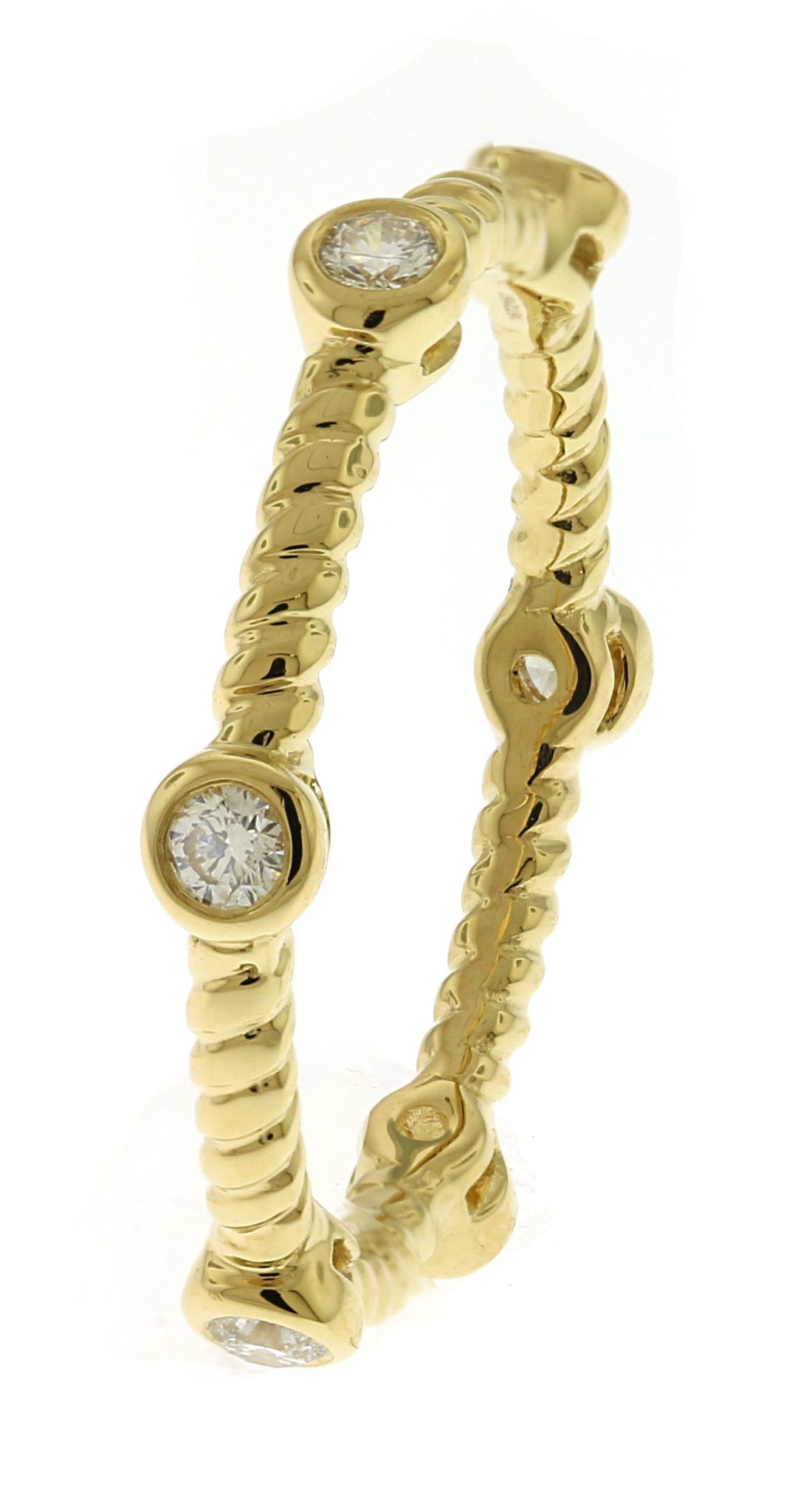 18kt Yellow Gold Diamond Band
