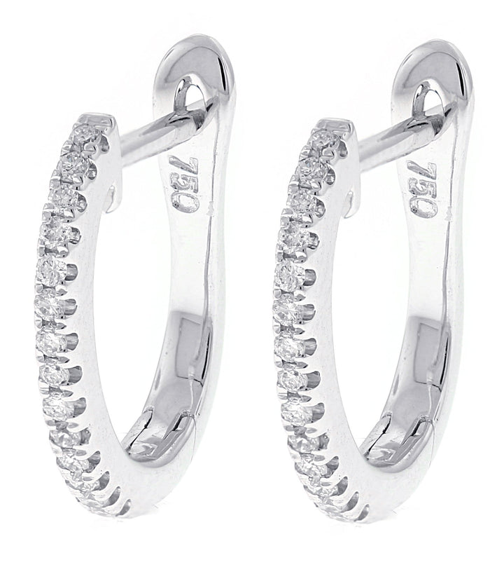 14kt White Gold Diamond Earrings