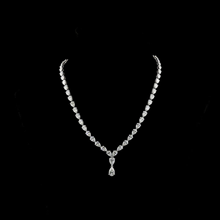 14kt White Gold Lab Diamond Tennis Necklace