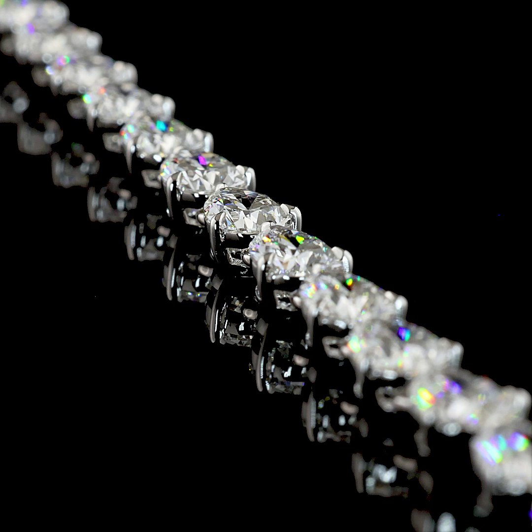 14kt White Gold Lab Diamond Tennis Necklace