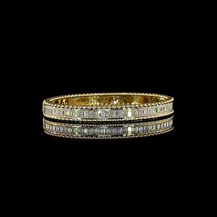 14kt Yellow Gold Lab Diamond Bangle