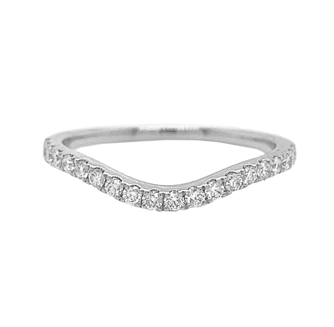 18kt White Gold Diamond Band