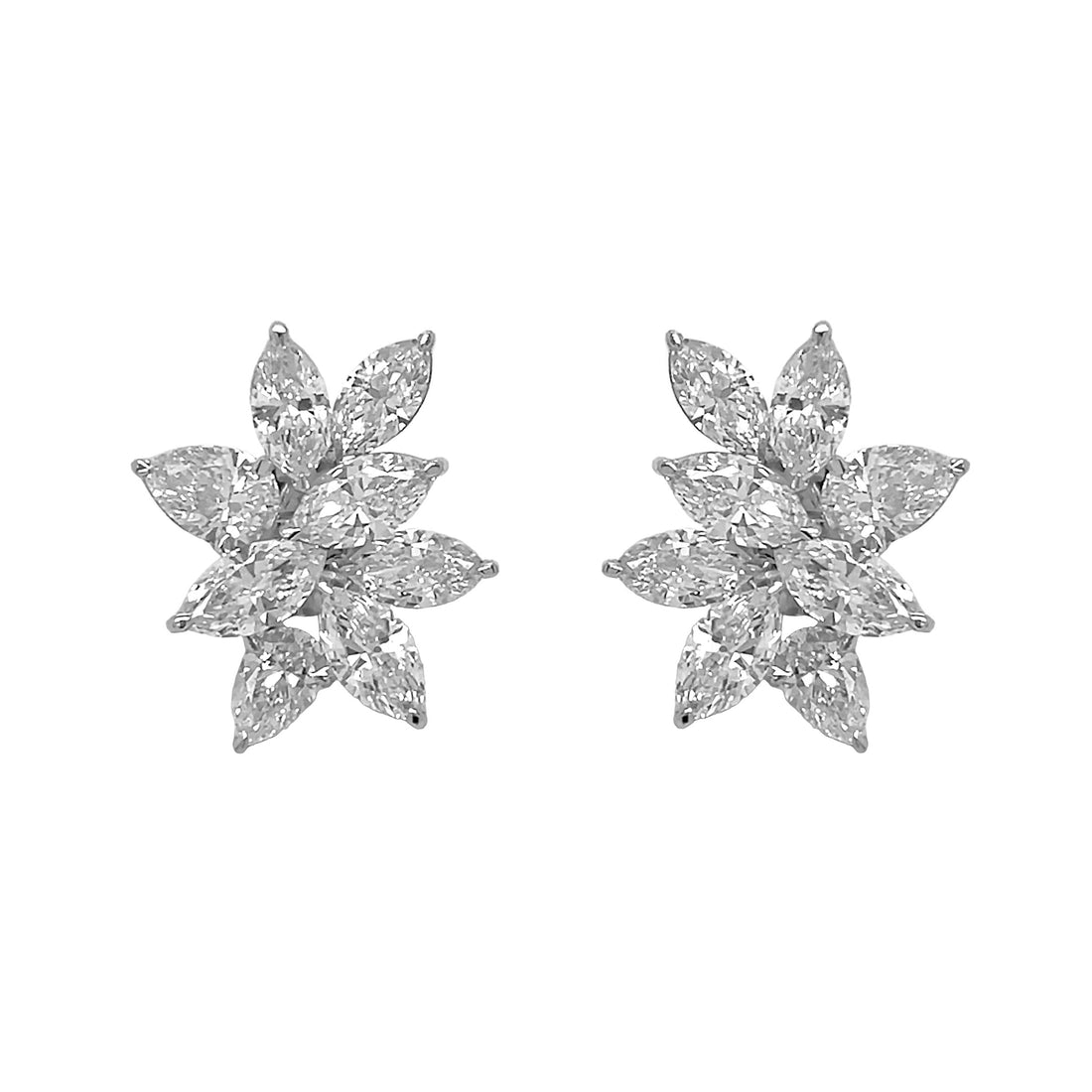 18kt White Gold Lab Diamond Earrings