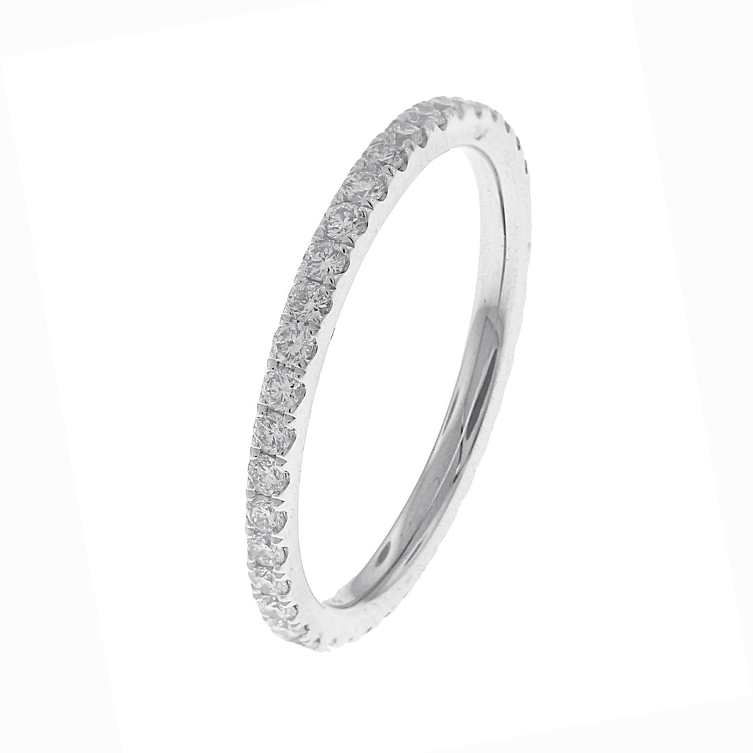 18kt White Gold Diamond Eternity Band