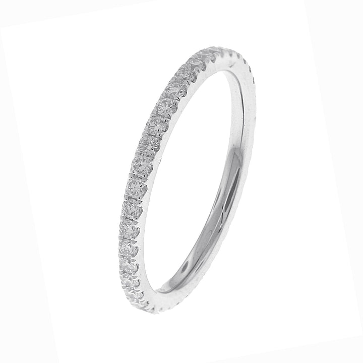 18kt White Gold Diamond Eternity Band