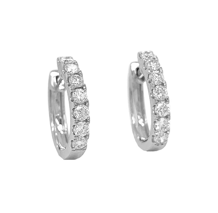 18kt White Gold Diamond Earrings