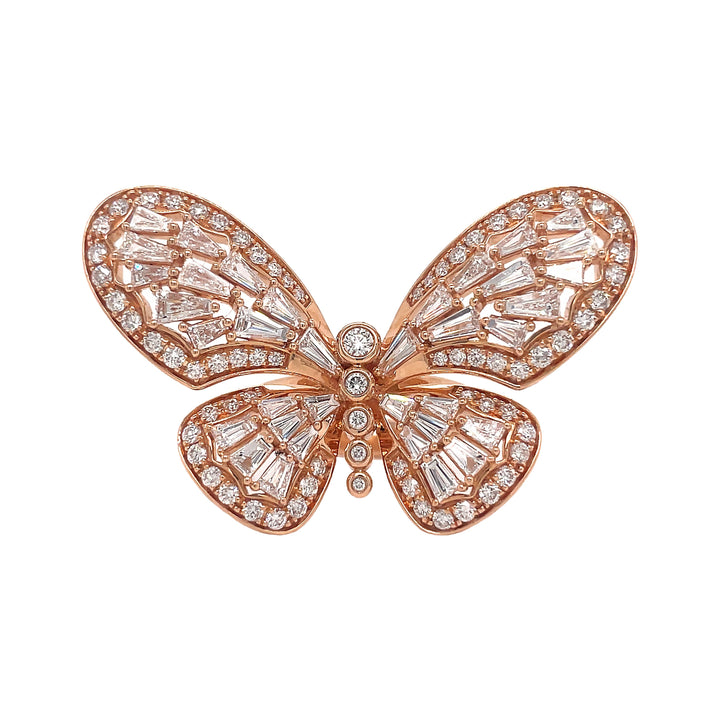 18kt Rose Gold Diamond Ring