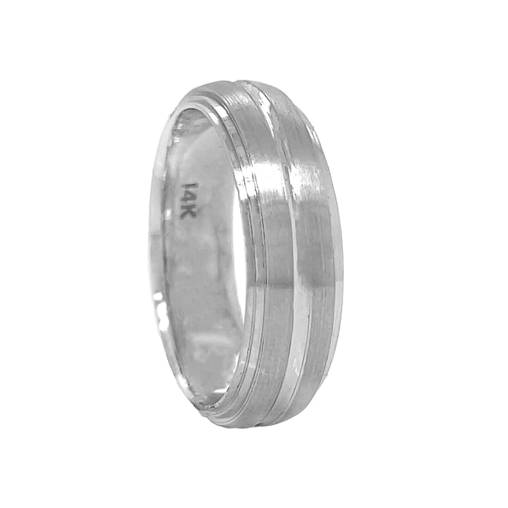 14kt White Gold Wedding Band