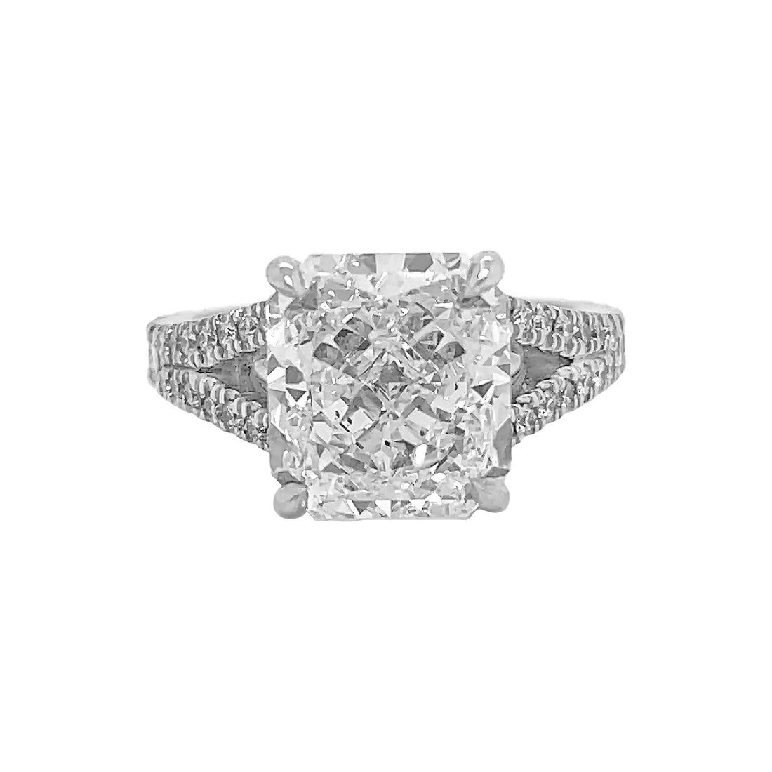 18kt White Gold Diamond Semi-mount