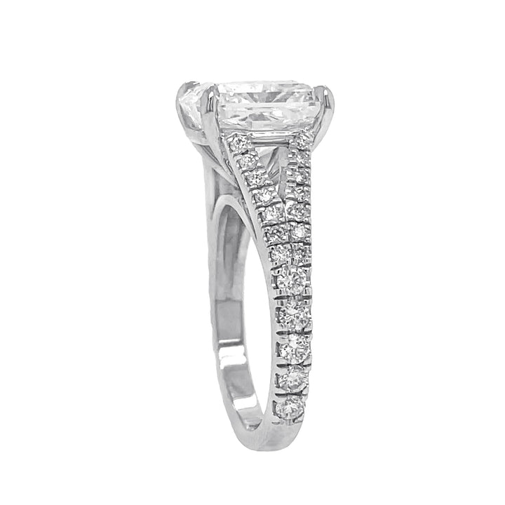 18kt White Gold Diamond Semi-mount