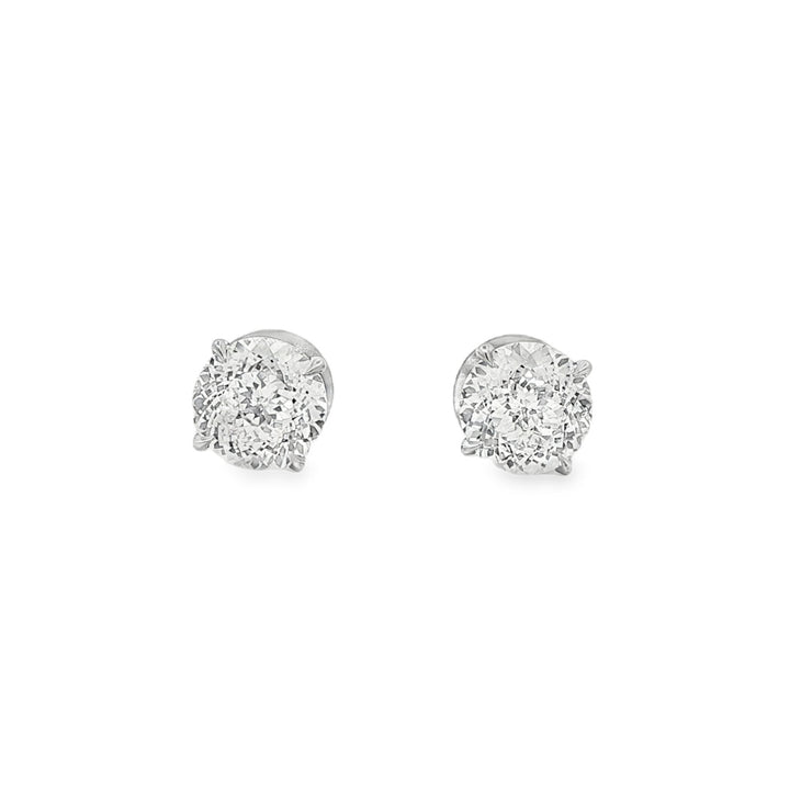 14kt White Gold Lab Diamond Studs
