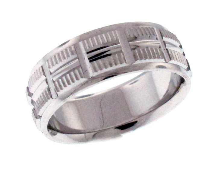 14kt White Gold Wedding Band